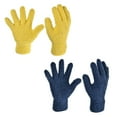 thumbnail image 4 of Uxcell Dusting Cleaning Gloves Microfiber Mittens, Dark Blue Yellow 2 Pairs, 4 of 5