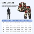 thumbnail image 4 of Lsque Red Mushrooms Pattern Long Sleeve Pajama Set for Men - Soft 2-Piece Sleepwear and Loungewear Set with Pockets, Comfy Nightwear-Medium, 4 of 7