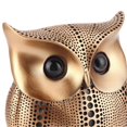 thumbnail image 3 of Statue de hibou, figurine décorative innovante en résine, sculpture animale, artisanat d'art, décoration de la maison, 3 of 4