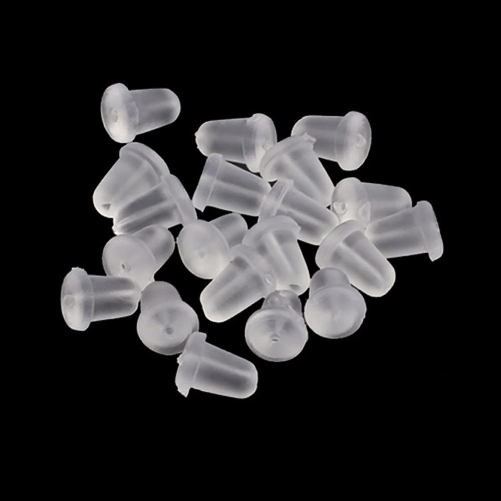1000 Pcs Clear Earring Backs Safety Silicone Earring Clutch Earring Pads Earrings Jewelry Accessories for Women - image 5 of 5