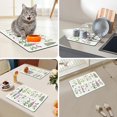 thumbnail image 4 of Kitchen Mat, Coffee Mat 12"x19", Coffee Bar/Maker Mat, Kitchen Counter Mats, Absorbent Hide Stain Rubber Backed Dish Drying Pad(, Flowers and Leaves), 4 of 6