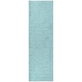 thumbnail image 2 of Addison Rugs Dream Shag Premium Machine Washable Transitional Houndstooth Aqua Runner Rug, 2'3" x 7'6", 2 of 8