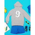 thumbnail image 3 of Number 9 With Flowers Hoodie Juniors -Image by Shutterstock,  x-Large, 3 of 4
