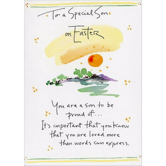 Recycled Paper Greetings More Than Words Easter Card