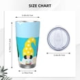 thumbnail image 4 of KLL Gnomes On The Beach Print 40oz Stainless Steel Insulated Car Cup with Spillproof Lid - Keep Your Drink Hot or Cold on the Go-Without Straw, 4 of 8