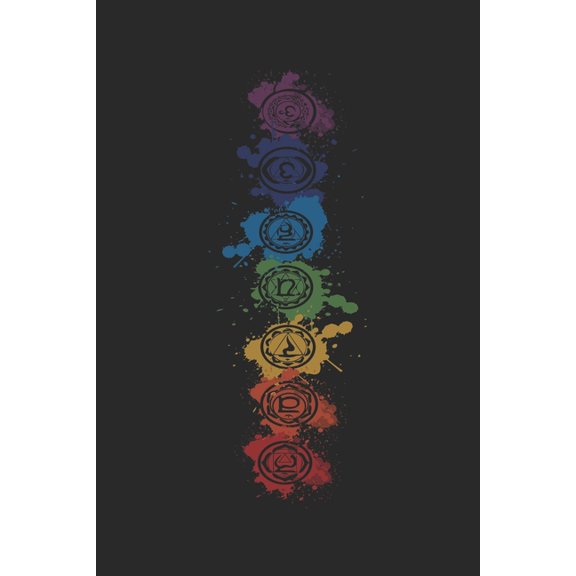 Achtsamkeitstagebuch: Notiere und plane deine täglichen Meditationen ♦ Sammle und fokussiere deine Gedanken ♦ Finde innere Ruhe und Gelassenheit ♦ 6x9 Format ♦ Motiv: Chakren 4 (Paperback)