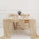 thumbnail image 5 of Camino de mesa plisado para decoración de fiesta de 2 piezas-beige-90*180cm, 5 of 5