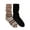 Brown Fairisle, variant on Women's Tall Slouch Cabin Socks, 2-Pack, OSFM