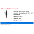 thumbnail image 2 of Front Left Strut and Coil Spring Assembly - Compatible with 2010 - 2014 Honda Insight 2011 2012 2013, 2 of 2