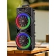 thumbnail image 3 of golytefs Bluetooth-compatible Speaker Loud Boombox with Double Subwoofer Deep Bass Lights, 3 of 9