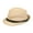 Beige, variant on Soumake Men Fedora Wide Brim Mesh Spring Summer Pure Color Low-profile Sunshade Hat for Outdoor