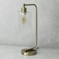 thumbnail image 4 of Simple Designs 18.8" Antique Brass Iron Lantern Desk Lamp With LED Bulb, 4 of 6