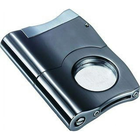 Visol VCUT65 Caracas Stainless Steel Cigar Cutter, Gunmetal Finish, Gray