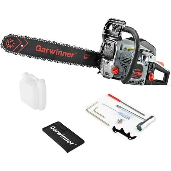 Chainsaw Gas Powered 20 in. 62CC 2-Stroke Handheld Cordless Chain Saw for Tree 6220G