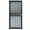 Black, variant on Grisham Deluxe Steel Security Door,36'' x 80'' Metal Tempered Glass Door Screen Replacement Enter Doors,Storm Door (421 White)