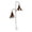 E, variant on Homemoh Rusty Metal Bluebells Garden Stake, Handmade Flower Garden Stakes with Hanging Chime Accents Gardens Decor for Outside Rustic Floral Sculpture for Walkways Patios & Lawn Decorative Art Gift