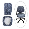 thumbnail image 4 of Funda elástica para sillón de oficina, Protector de muebles lavable a prueba de polvo, funda de poliéster para silla de ordenador para silla Macarena funda para sillas de oficina, 4 of 8