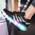 thumbnail image 3 of Kids Roller Skates with LED Light Up Wheels Adjustable for Boys and Girls, 3 of 9