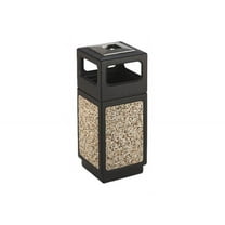 Safco Canmeleon Series Outdoor Aggregate Panel Side Opening Receptacle with Urn
