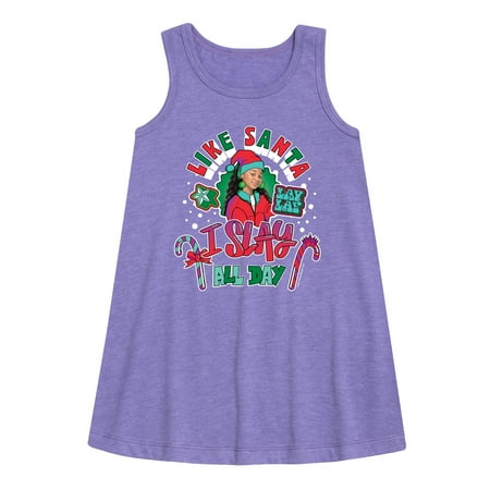 

Lay Lay - I Slay All Day - Toddler and Youth Girls A-line Dress