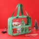 thumbnail image 1 of Juego de neceseres navideños transparentes - Organizador de artículos de tocador de viaje con bordado festivo de Papá Noel y árbol Un neceser de maquillaje, 1 of 5