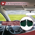thumbnail image 2 of Estuche para Gafas de Sol de Coche Unique Bargains Soporte Universal para Gafas de Sol de Coche ABS, Piedras de Rhinestone Verde 3.35"x2.68" 1 Par, 2 of 7