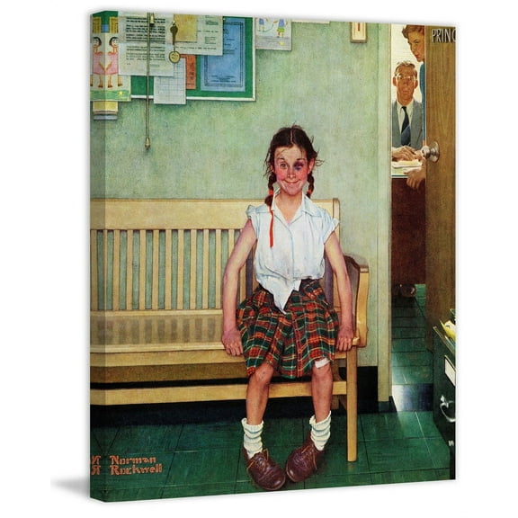 Marmont Hill "Shiner" by Norman Rockwell Painting Print on Canvas