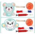 thumbnail image 4 of Ensemble de Panier de Basket et Panneau de Dessin Animé pour Enfants 2 Pcs, Support Ajustable Jouets de Basket-Ball d'Intérieur (Ours + Singe), 4 of 5