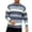 Gray, variant on Turilly Men's Sweater Striped Geometric Knit Crewneck Pullover Sweater with Small Chest Label Casual Everyday Top