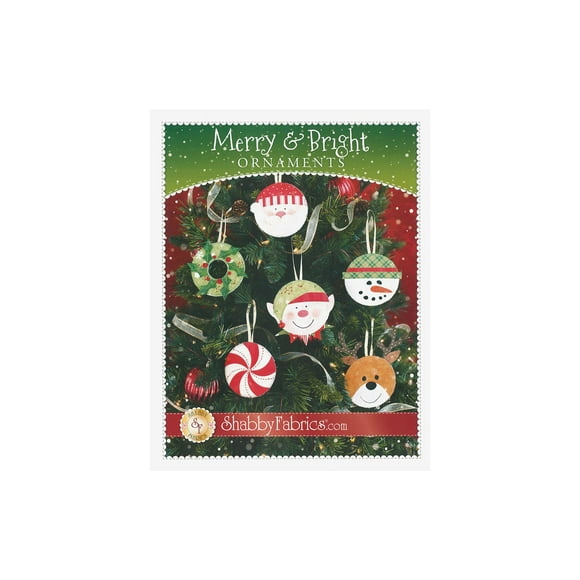 Shabby Fabrics Merry & Bright Ornaments Ptrn