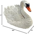 thumbnail image 4 of Design Toscano White Swan Statue, 4 of 4