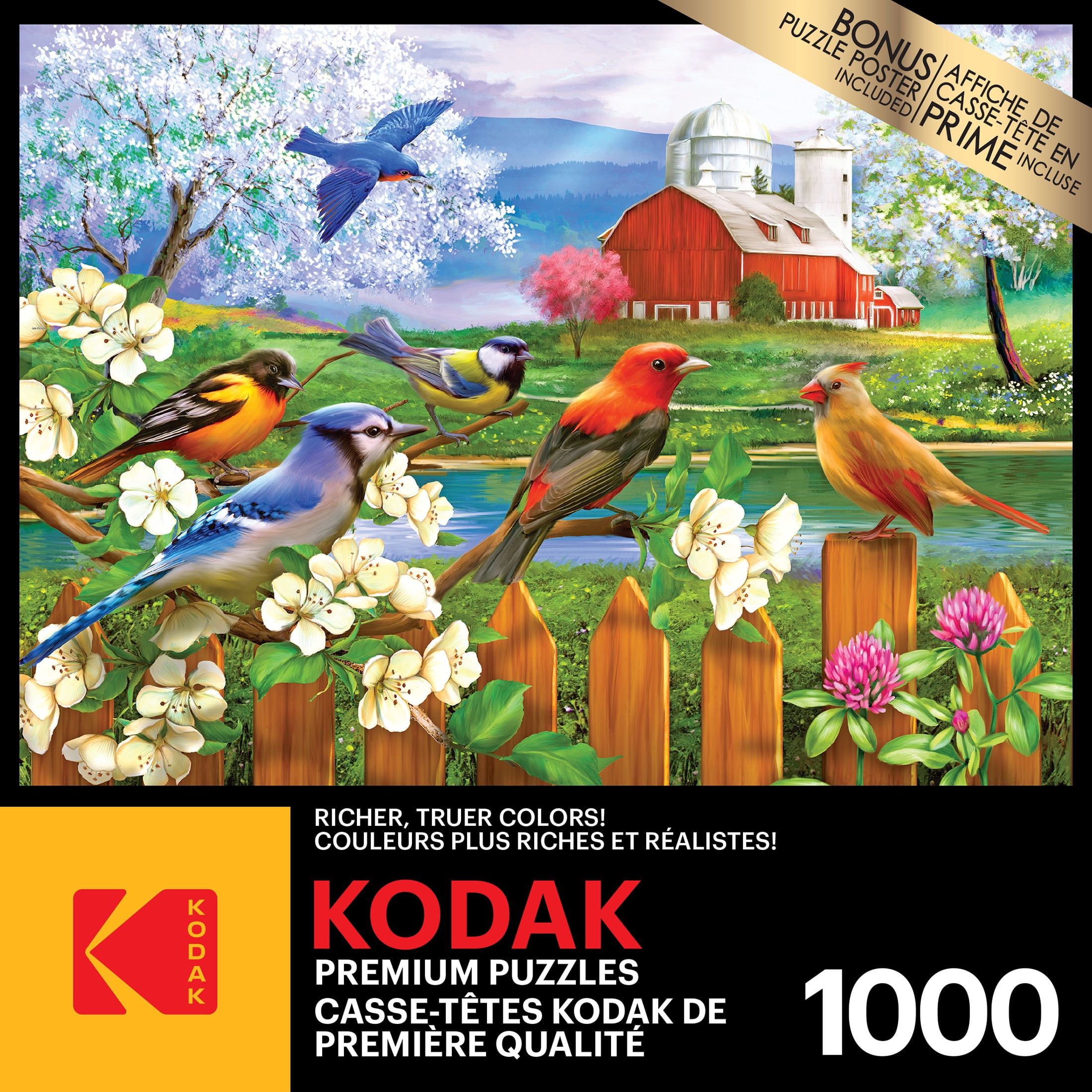 Cra-Z-Art Kodak 1000-Piece Springtime Gathering Interlocking Jigsaw Puzzle