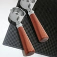 thumbnail image 4 of Coffee Portafilter, Wood Handle Portafilter Washable Stainless Steel Wooden Handle Detachable  For 2 Ear Coffee Machine, 4 of 7
