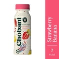 thumbnail image 2 of Chobani Low-Fat Greek Yogurt Drink Strawberry Banana 7 fl oz Bottle, 2 of 10