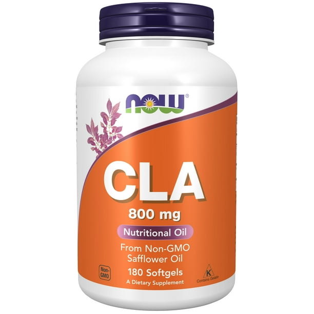 NOW Supplements, CLA (Conjugated Linoleic Acid) 800 mg, Nutritional Oil, 180 Softgels Walmart