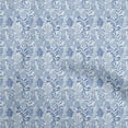 thumbnail image 1 of oneOone Cotton Flex Light Blue Fabric Leaves Sewing Material Print Fabric By The Yard 40 Inch Wide, 1 of 5