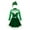 Hat Green, variant on Kids Girls Sequin Ice Skating Dance Leotard Dress Christmas Snowman Party Costume Green 8