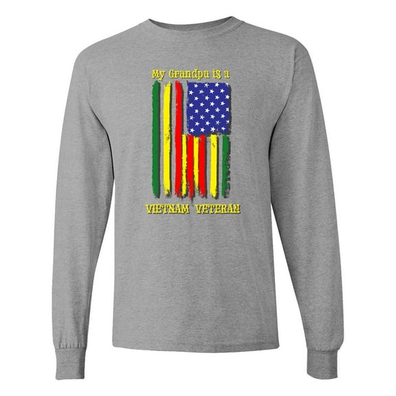 Inktastic My Grandpa is a Vietnam Veteran Long Sleeve T-Shirt