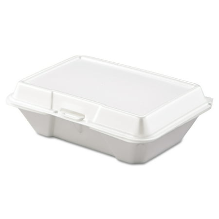1 Compartment Container - Dart White 1 Compartment Foam Carryout Food Containers, 200 count