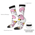 thumbnail image 4 of KLL French Bulldog Duck Print Cool Socks Men's Women's Crew Socks Funny Crazy Novelty Stockings, 4 of 6