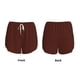 thumbnail image 3 of Balery Brown Pantalones cortos deportivos para mujer con forro y dos bolsillos, elásticos, para entrenamiento, gimnasio, yoga-Small, 3 of 7
