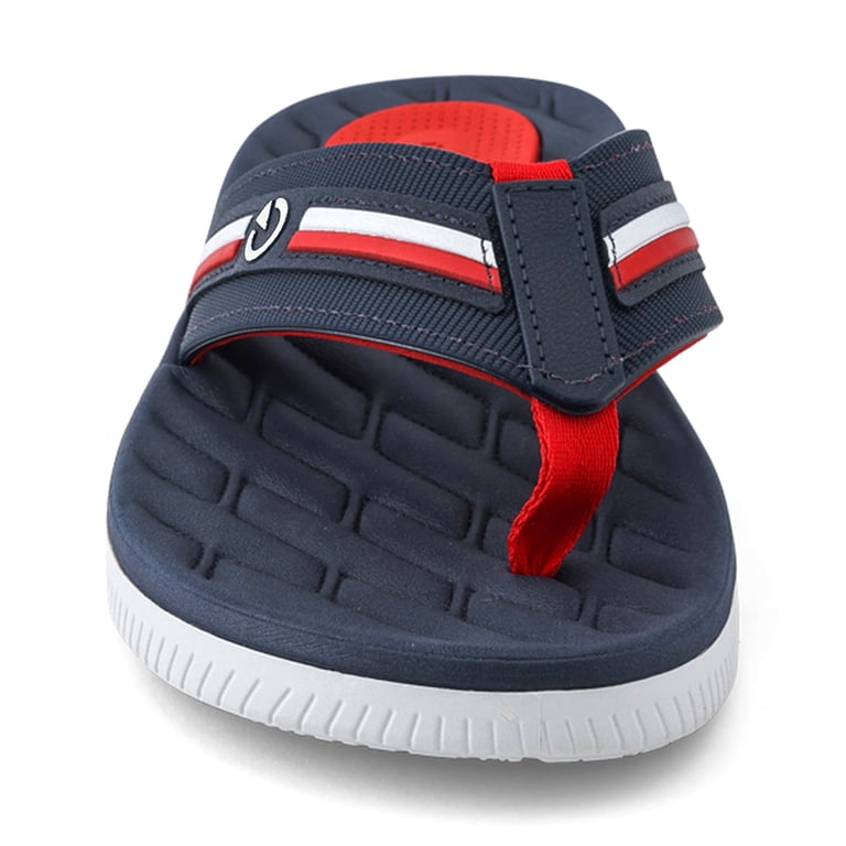 NEW CARTAGO men\'s napoles flip flops in white/blue/red Cartago Napoles Men main image 3