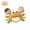 Orange, variant on Cute Crab Baby Rattle, Easy Grip Infant Teething Shaker Toy, Sensory Developmental Hand Rattle, Montessori Early Learning Toy for Newborn 0 3 6 9 12 Months Boys Girls, Baby Shower Gift, Red