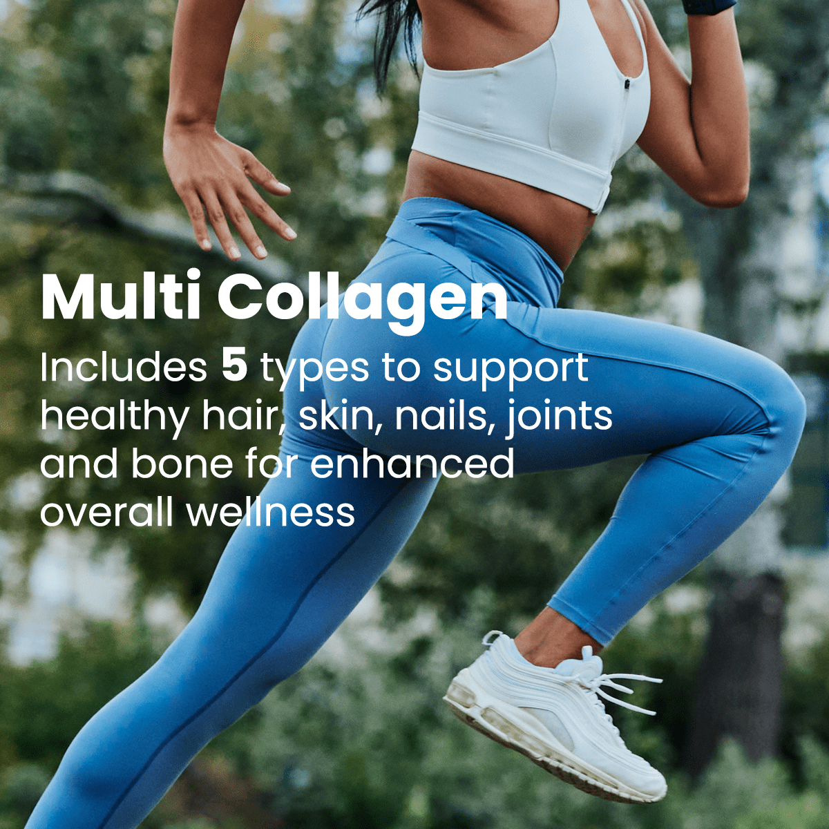 Sanar Naturals Collagen Multi Complex, Type I, II, III, V, X, for Hair, Skin, Nails, Joint & Bone Support, 120 Capsules