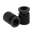 thumbnail image 4 of 2 Uds Tapas de Válvula de Vástago de Neumático de Rueda de Motocicleta de Coche Cubierta de Polvo de Aluminio Anodizado Negro, 4 of 9