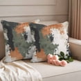 thumbnail image 2 of Vintage Sage Green Orange Outdoor Pillow Covers, Waterproof Decorative Throw Pillowcases Set of 2, Modern Abstract Art Couch Cushion Cases with Zipper for Outside Patio Garden Sofa 20"x20", 2 of 9