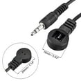 thumbnail image 3 of IR Infrared Receiver Extender Cable 3.5mm Jack 4.9FT Long 26ft Receiving Distance Black Flat Head 2pcs, 3 of 5