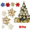 thumbnail image 4 of 10Pcs Christmas Flower Artificial Dlower Wreath Christmas Tree Decoration Party, 4 of 4