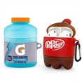 thumbnail image 1 of [Paquete de 2] Estuche de silicona para Airpods 2/1, estuche para Airpods Kawaii con personaje de dibujos animados divertido en 3D con llavero para niños, adolescentes, niños y niñas (sport Wat, 1 of 5