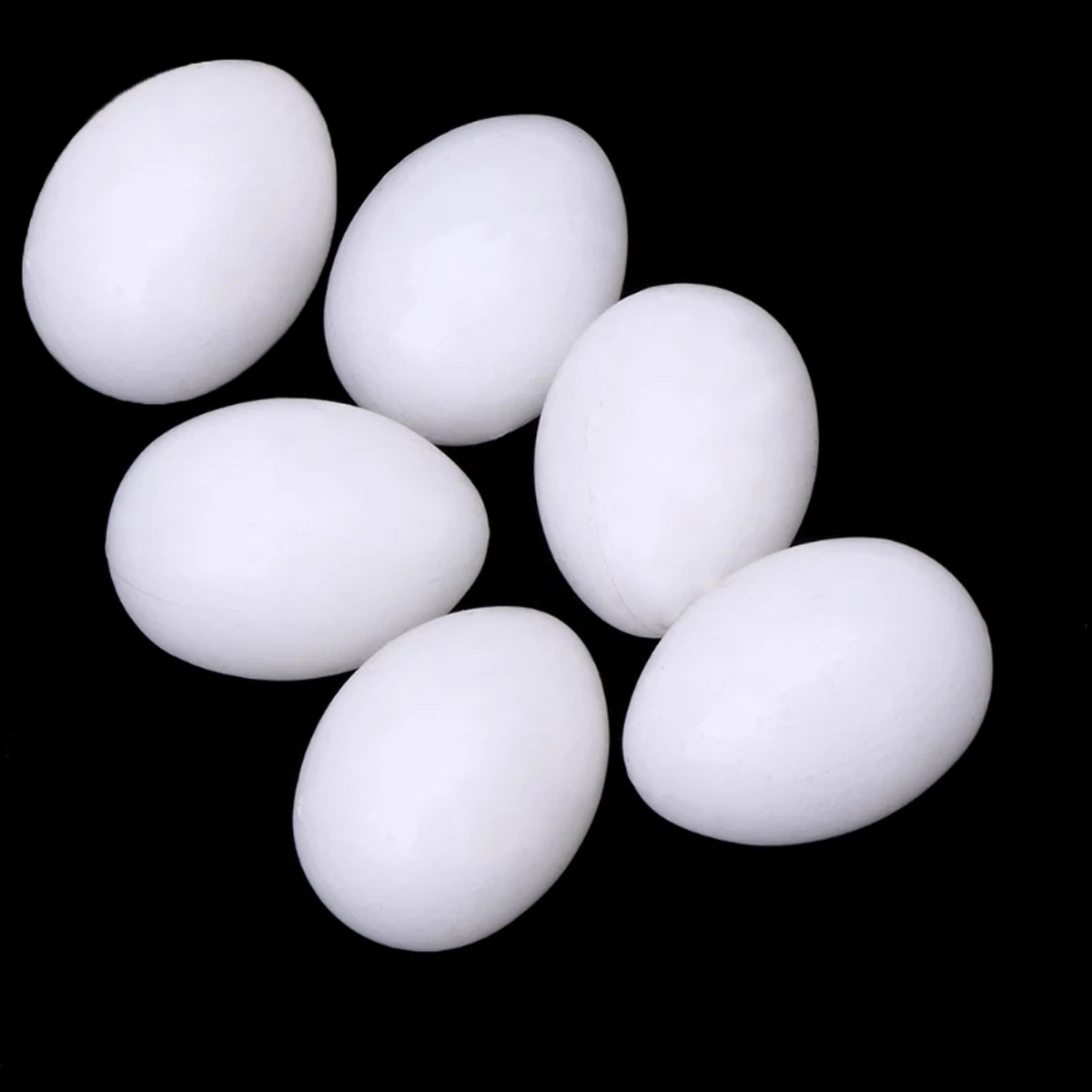 Feildoo 6 Pack Plastic Fake Eggs, Artificial Eggs, Realistic Chicken